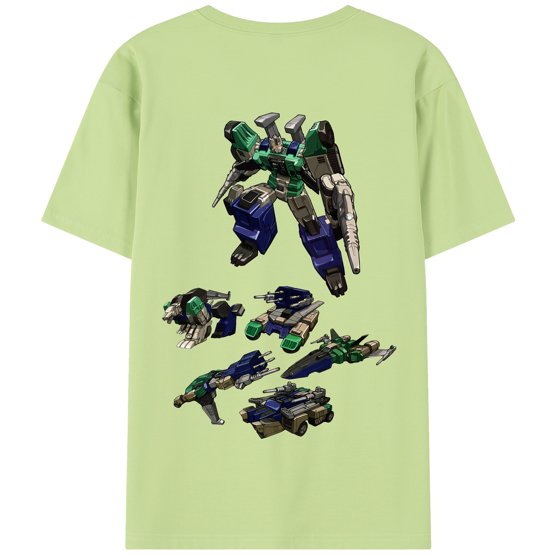 （画像用） Transformers トランスフォーマー 綿100％半袖Tシャツ（背面プリント）